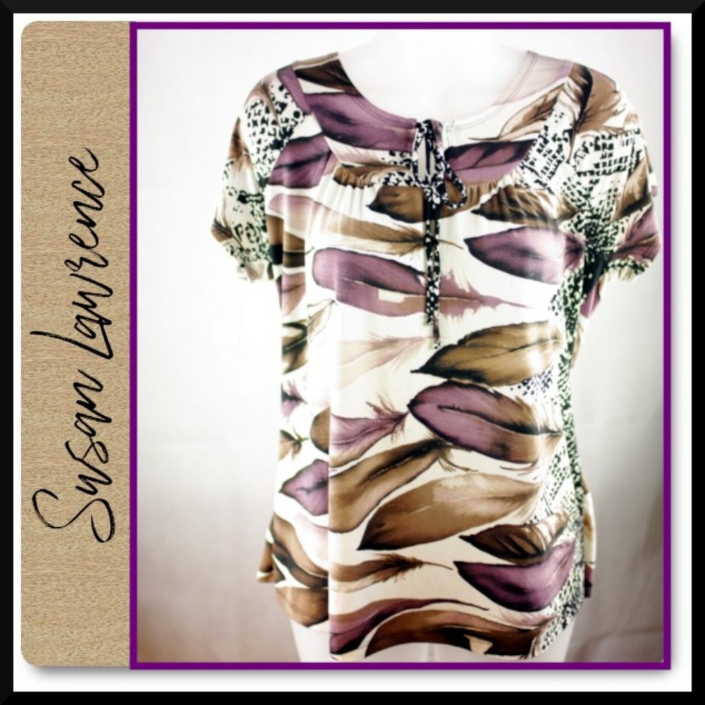 SUSAN LAWRENCE Feather Blouse